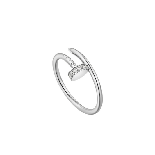 NAIL RING SILVER