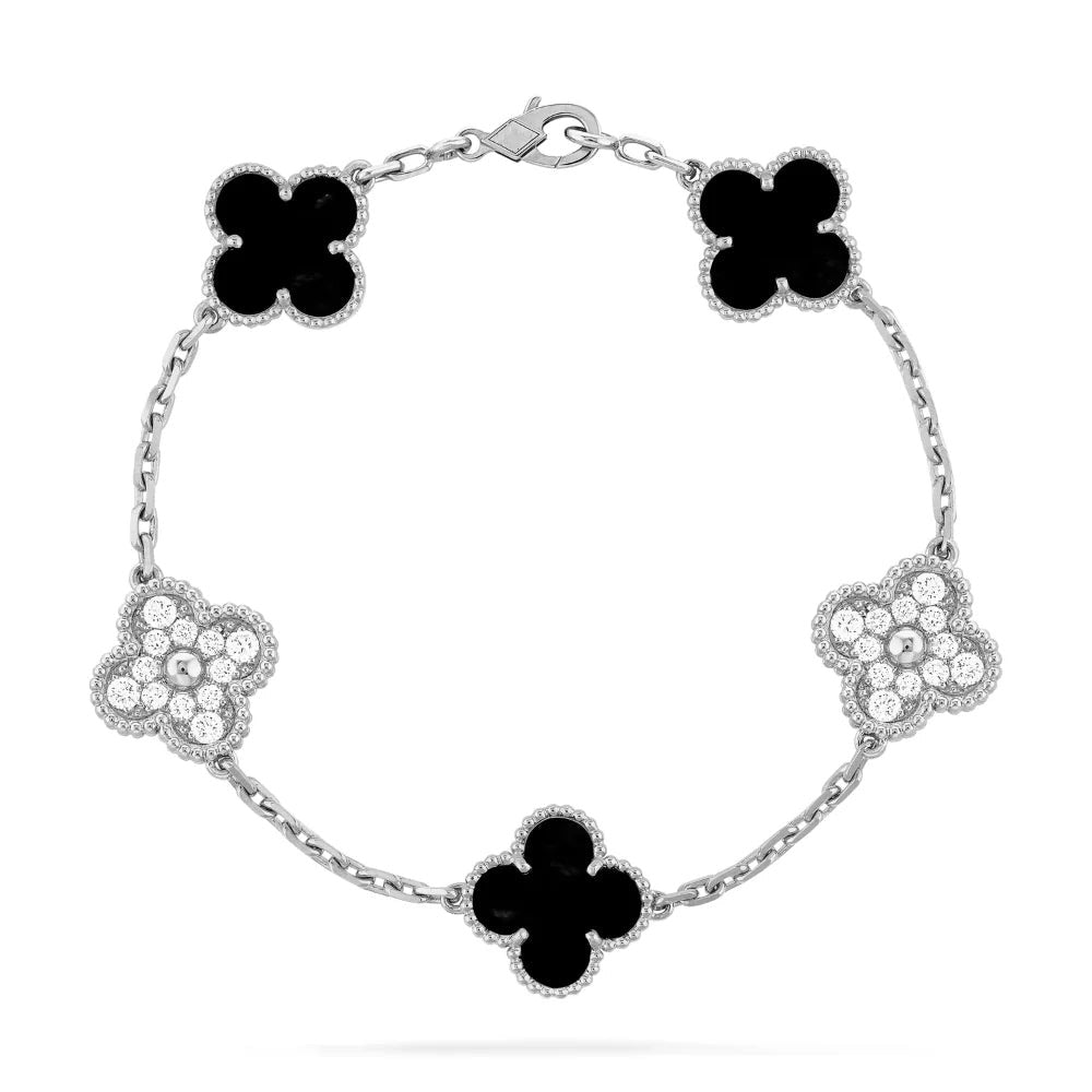 CHLOÉ SILVER ONYX BRACELET