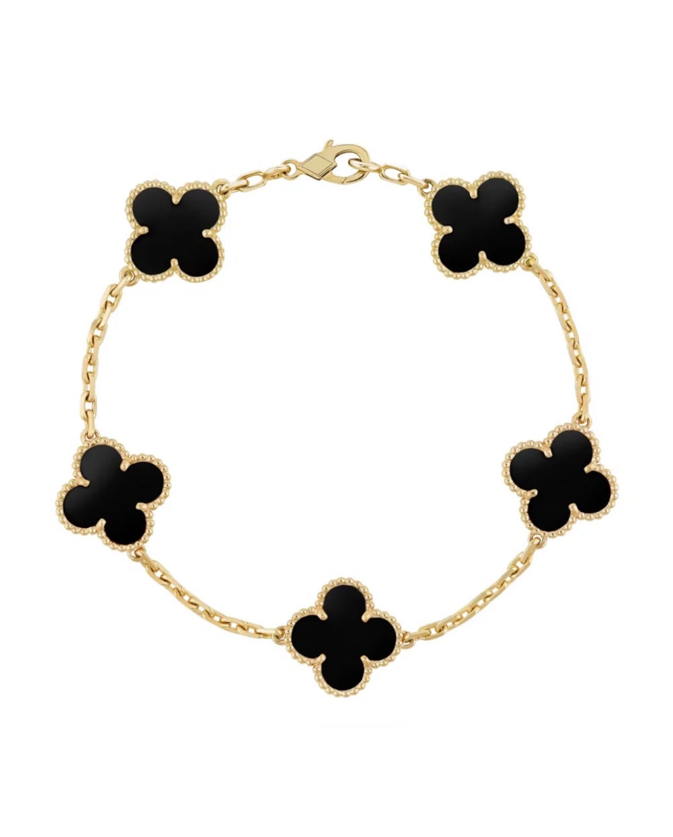 CHLÒE ONYX BRACELET GOLD