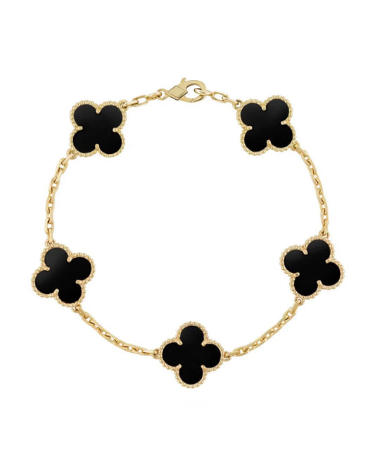 CHLÒE ONYX BRACELET GOLD